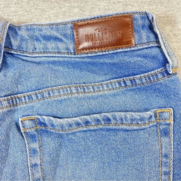 Hollister Mom Jeans Women's 5R Blue Ultra High Rise Stretch Casual Y2K Denim - Picture 8 of 14